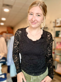 Kara Lace Long Sleeve-Bluivy-R3vel Threads, Women's Fashion Boutique, Located in Hudsonville, Michigan