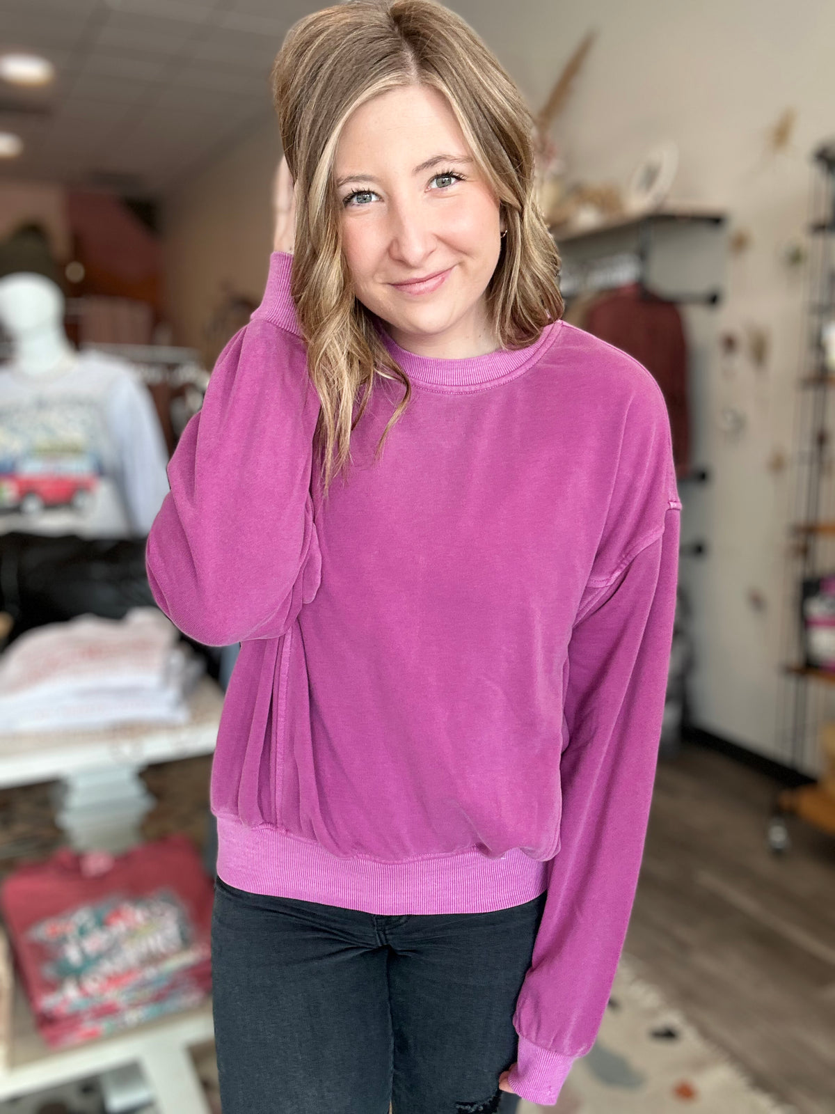 Toni Pullover-Zenana-R3vel Threads, Women's Fashion Boutique, Located in Hudsonville, Michigan