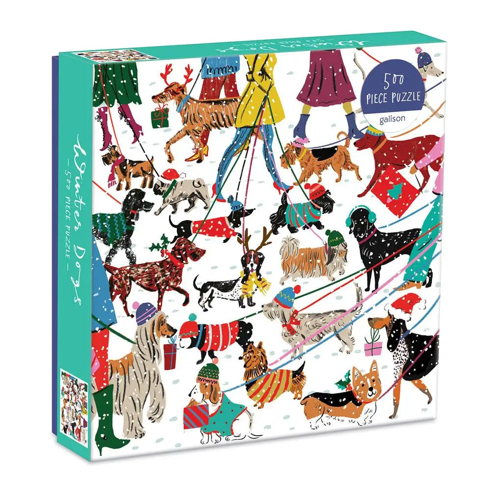 Wintry Dogs Puzzle-r3velthreads-R3vel Threads, Women's Fashion Boutique, Located in Hudsonville, Michigan