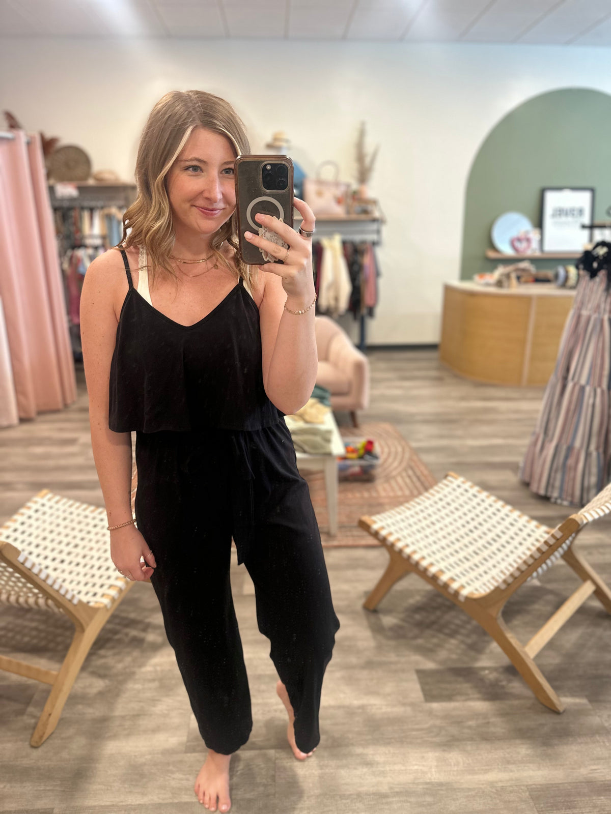 Grace Jumpsuit-Lovely Melody-R3vel Threads, Women's Fashion Boutique, Located in Hudsonville, Michigan