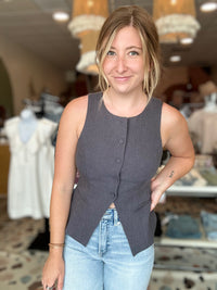Isla Vest-mustard seed-R3vel Threads, Women's Fashion Boutique, Located in Hudsonville, Michigan