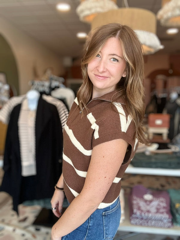 Hadlee Half Zip-Doe & Rae-R3vel Threads, Women's Fashion Boutique, Located in Hudsonville, Michigan