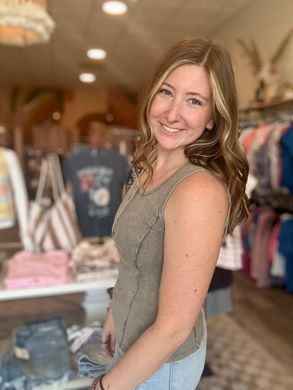 Jordyn Tank-Doe & Rae-R3vel Threads, Women's Fashion Boutique, Located in Hudsonville, Michigan