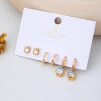 Whimsical Crystal Glass Huggie & Stud Earring Set-JOSSLYN by wall to wall-R3vel Threads, Women's Fashion Boutique, Located in Hudsonville, Michigan