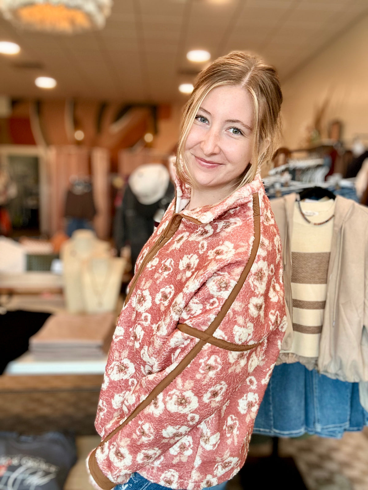 Hallie Half Zip-LovLov-R3vel Threads, Women's Fashion Boutique, Located in Hudsonville, Michigan