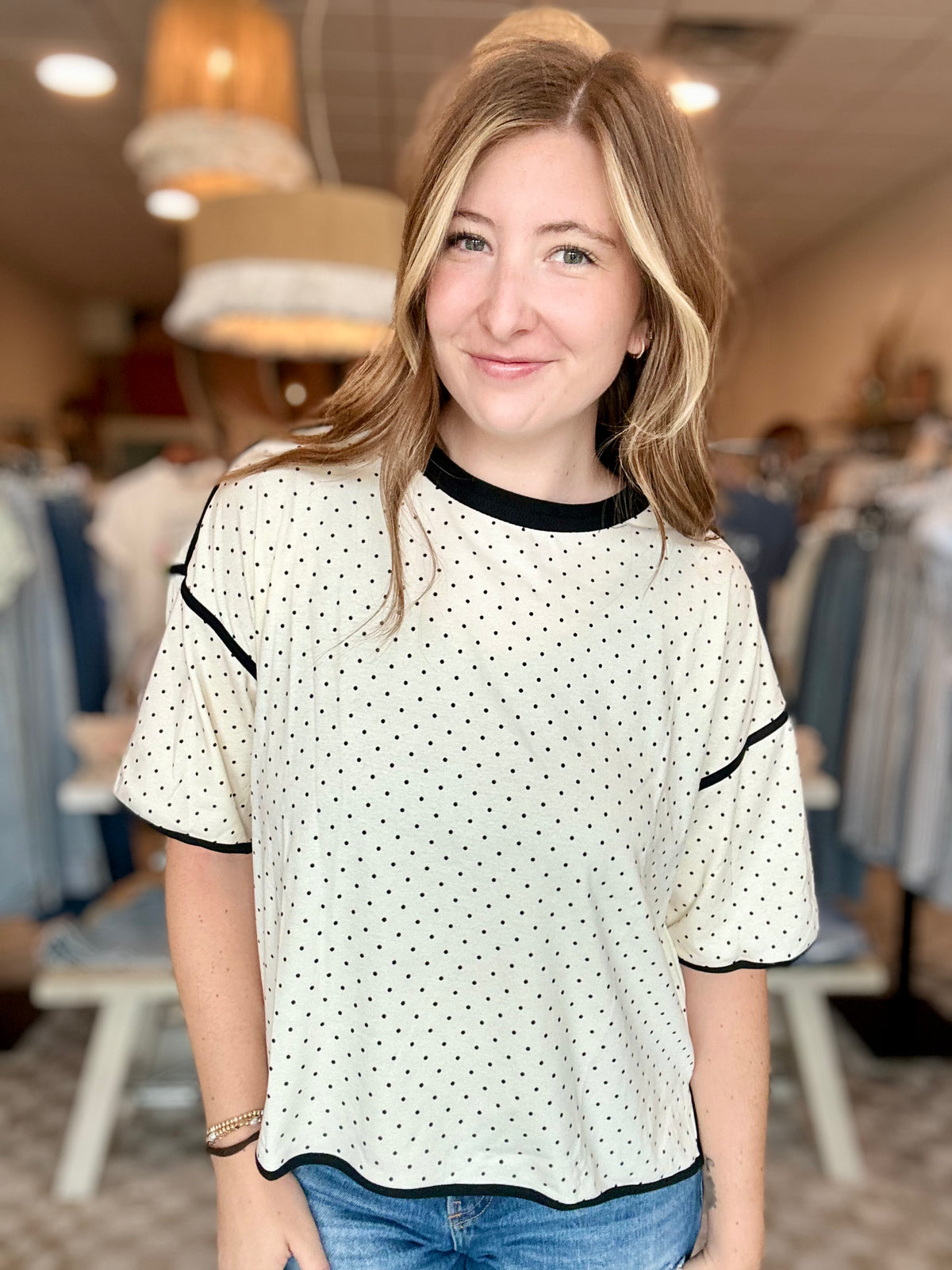 Harper Polka Dot Top