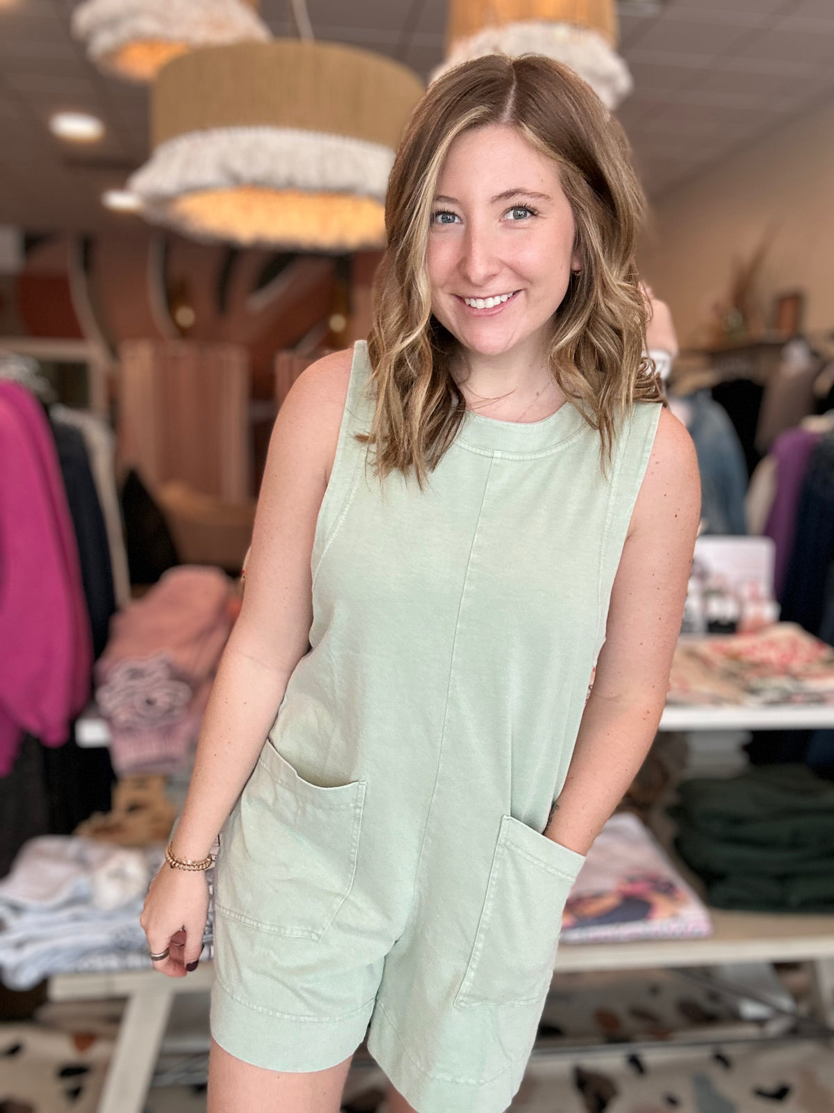 Rae Romper-Rae Mode-R3vel Threads, Women's Fashion Boutique, Located in Hudsonville, Michigan