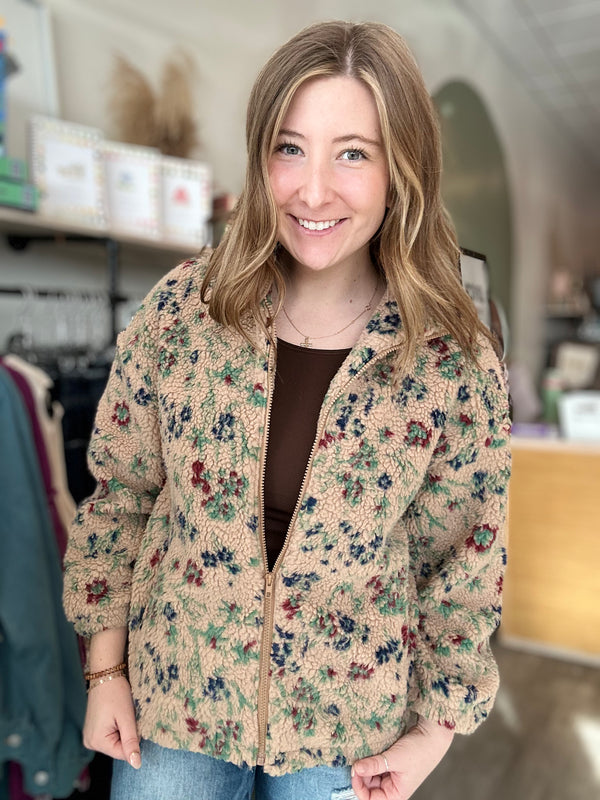 Tinsley Teddy Jacket-Lovelo-R3vel Threads, Women's Fashion Boutique, Located in Hudsonville, Michigan