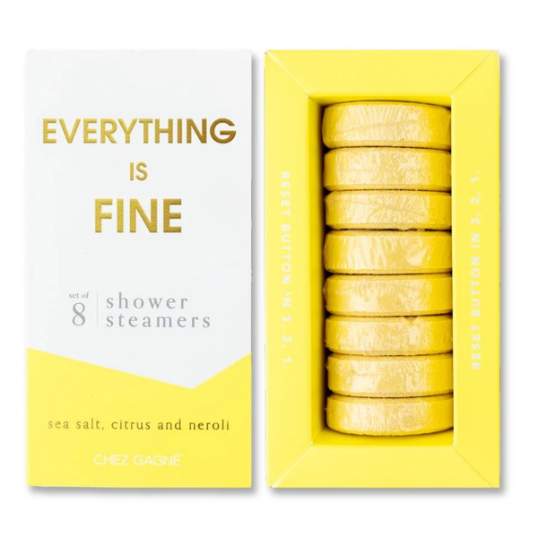 Everything is Fine Shower Steamers - Sea Salt, Citrus & Neroli - Set of 8 Tabs-Chez Gagné-R3vel Threads, Women's Fashion Boutique, Located in Hudsonville, Michigan
