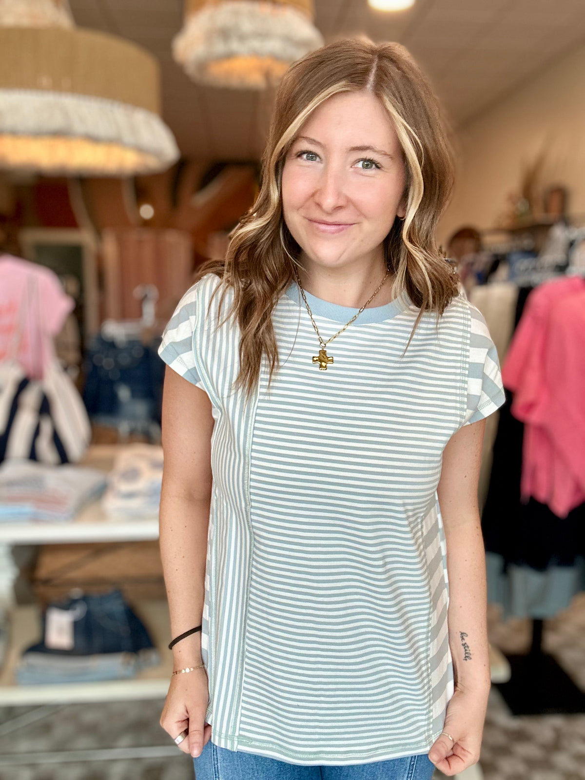 Lisa Top-Doe & Rae-R3vel Threads, Women's Fashion Boutique, Located in Hudsonville, Michigan