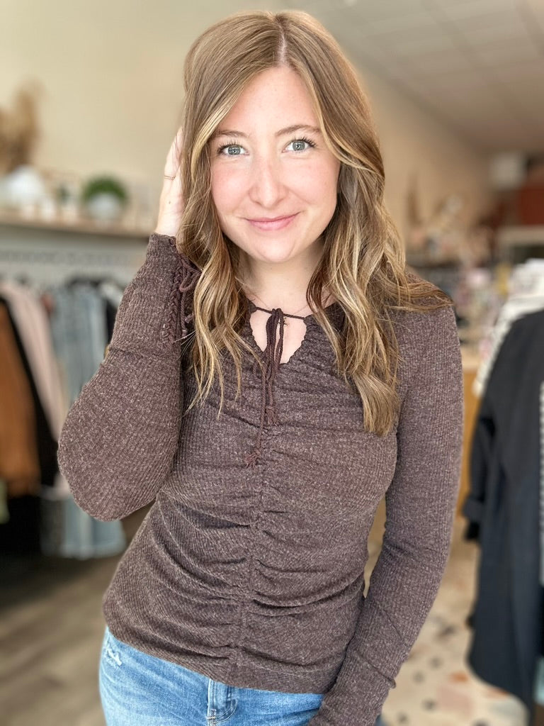 Kristy Top-Doe & Rae-R3vel Threads, Women's Fashion Boutique, Located in Hudsonville, Michigan