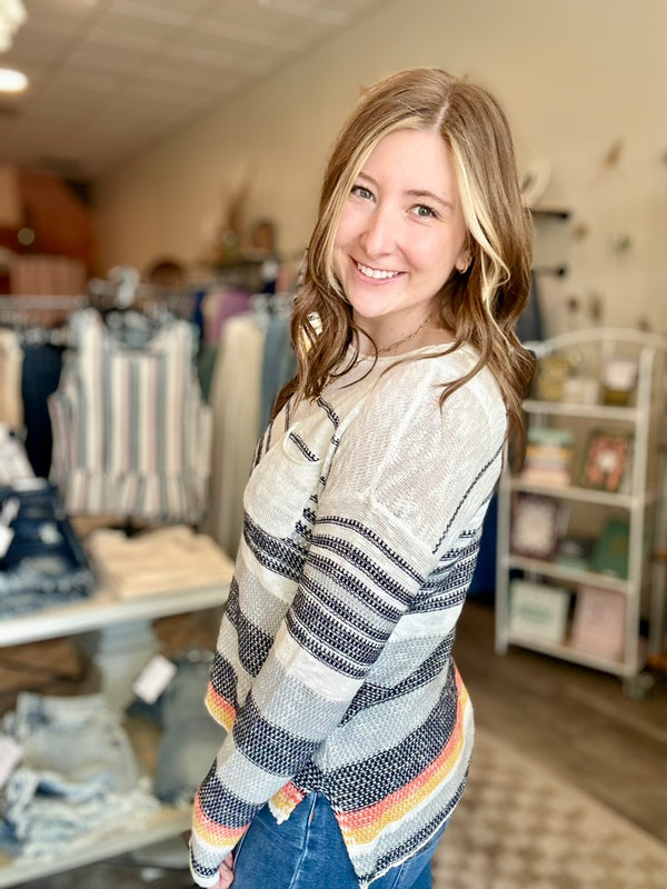 Kayla Pullover-Hem & Thread-R3vel Threads, Women's Fashion Boutique, Located in Hudsonville, Michigan