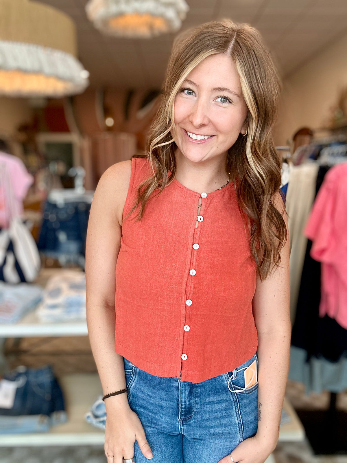 Jordyn Tank-Doe & Rae-R3vel Threads, Women's Fashion Boutique, Located in Hudsonville, Michigan