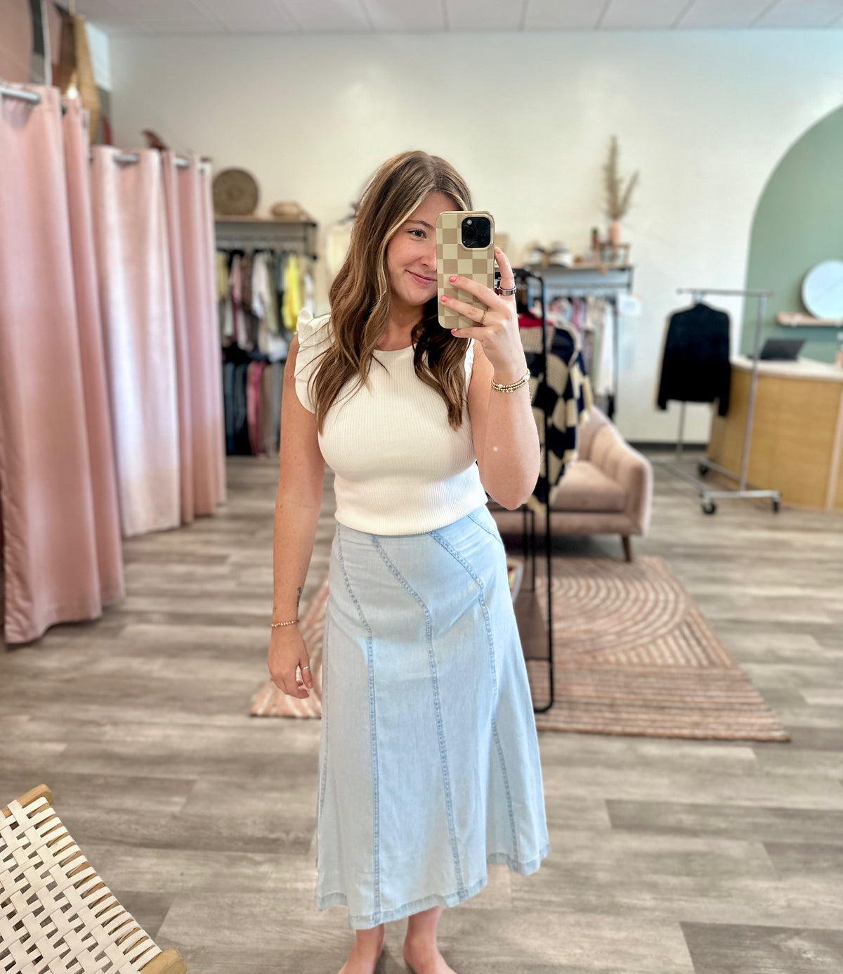 Haven Skirt-Doe & Rae-R3vel Threads, Women's Fashion Boutique, Located in Hudsonville, Michigan