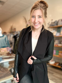 Victoria Cardigan-mono b-R3vel Threads, Women's Fashion Boutique, Located in Hudsonville, Michigan