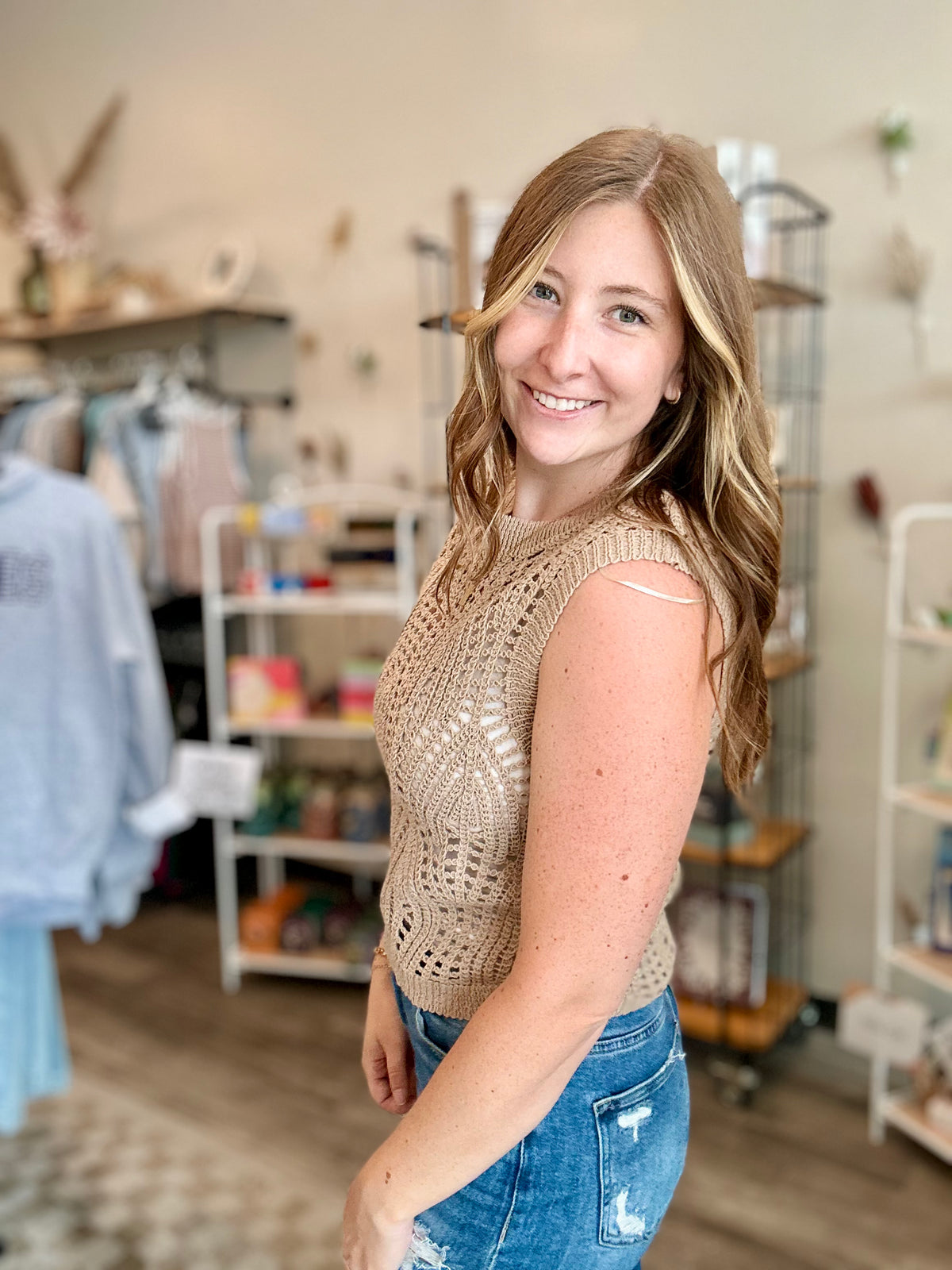 Abigail Crochet Top
