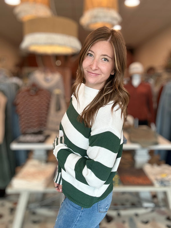 Mia Sweater-Green-Zenana-R3vel Threads, Women's Fashion Boutique, Located in Hudsonville, Michigan