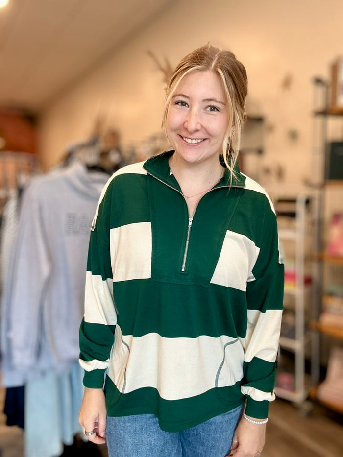 Dakota Pullover-Blu Pepper-R3vel Threads, Women's Fashion Boutique, Located in Hudsonville, Michigan