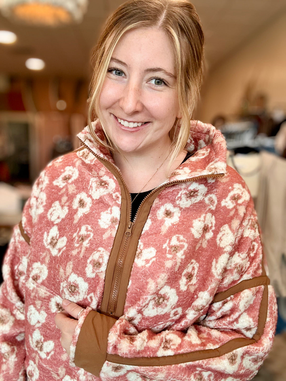Hallie Half Zip-LovLov-R3vel Threads, Women's Fashion Boutique, Located in Hudsonville, Michigan