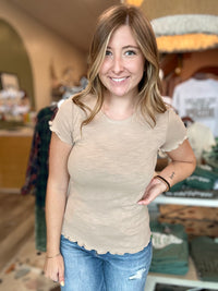 Elise Top-Tan-Aemi + Co-R3vel Threads, Women's Fashion Boutique, Located in Hudsonville, Michigan