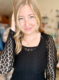 Morgan Lace Top-Doe & Rae-R3vel Threads, Women's Fashion Boutique, Located in Hudsonville, Michigan