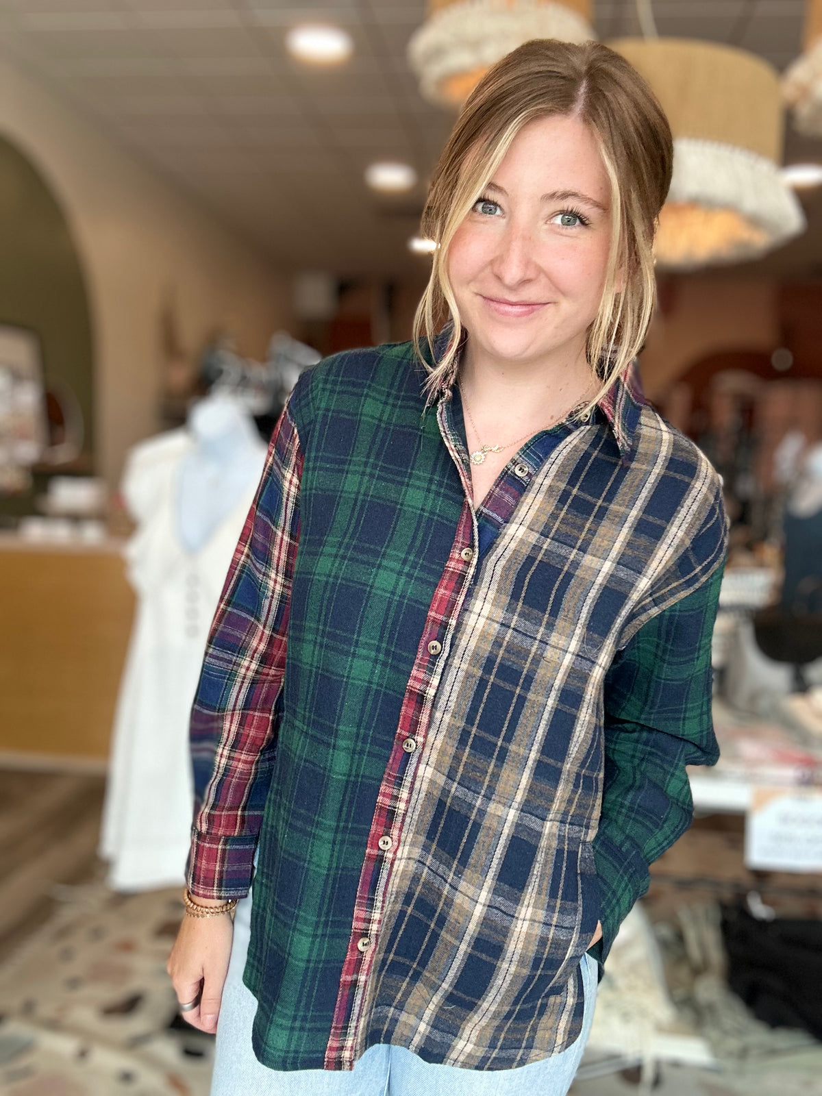 Izzy Flannel-Hem & Thread-R3vel Threads, Women's Fashion Boutique, Located in Hudsonville, Michigan