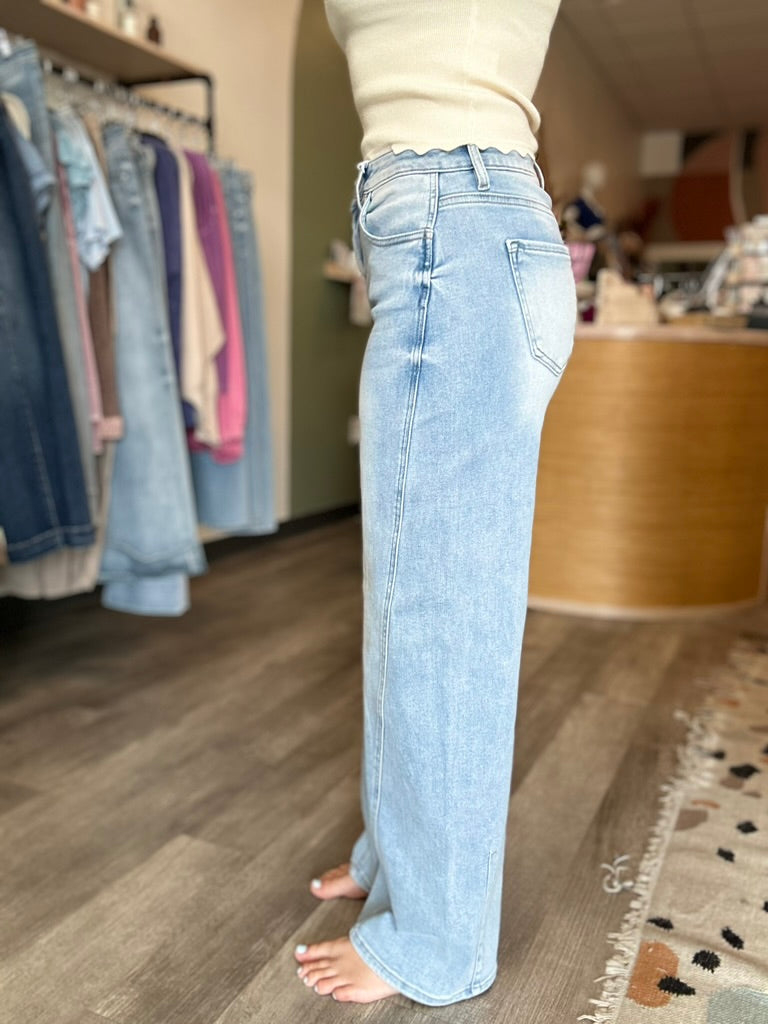 Madison Barrel Jeans-Risen-R3vel Threads, Women's Fashion Boutique, Located in Hudsonville, Michigan