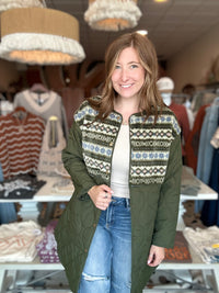 Trina Coat-Blu Pepper-R3vel Threads, Women's Fashion Boutique, Located in Hudsonville, Michigan
