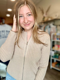 Katie Zip Up Sweater-Zenana-R3vel Threads, Women's Fashion Boutique, Located in Hudsonville, Michigan