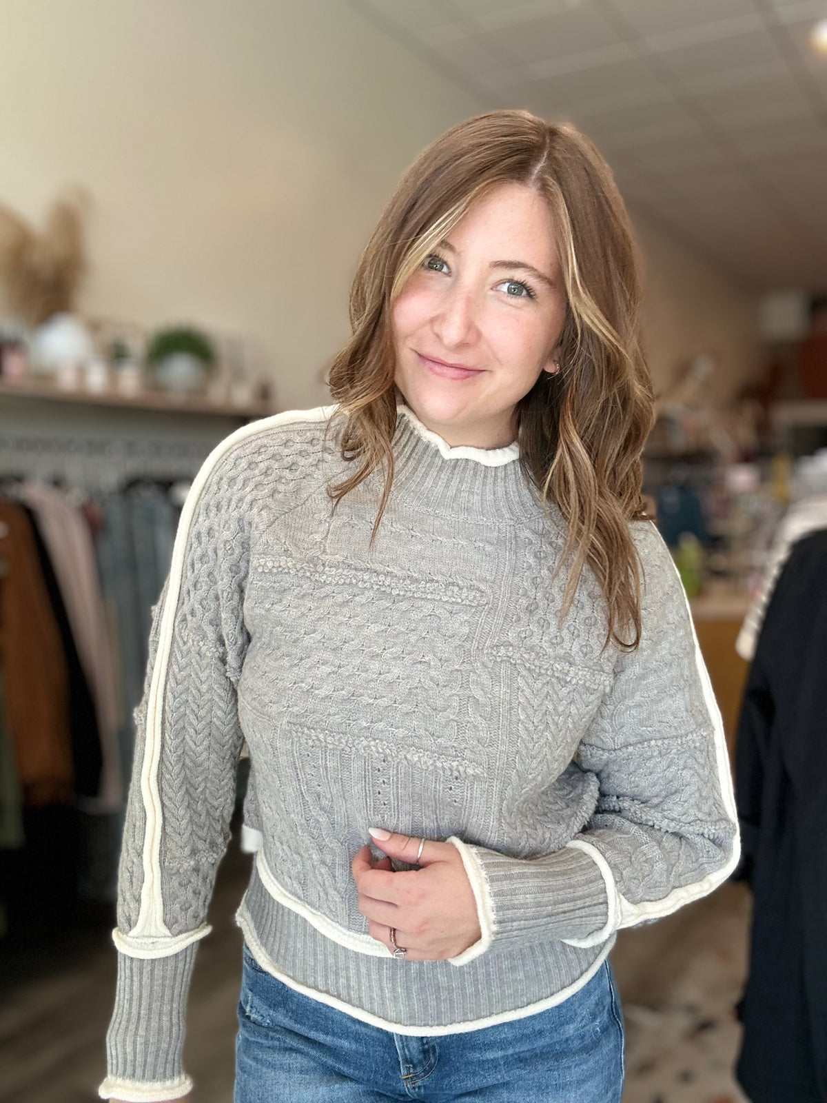 Hazel Sweater-Doe & Rae-R3vel Threads, Women's Fashion Boutique, Located in Hudsonville, Michigan