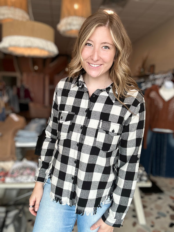 Lucy Flannel-Risen-R3vel Threads, Women's Fashion Boutique, Located in Hudsonville, Michigan