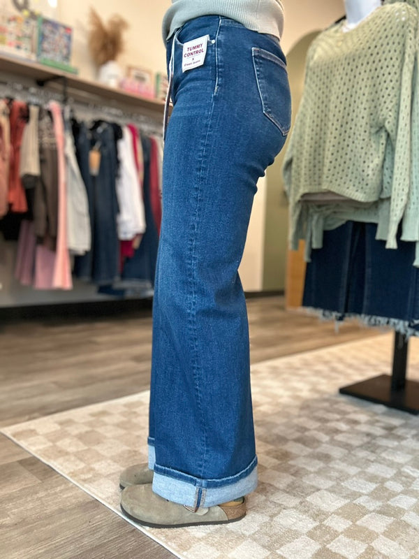 Sunny Tummy control Wide Cuff-Risen-R3vel Threads, Women's Fashion Boutique, Located in Hudsonville, Michigan