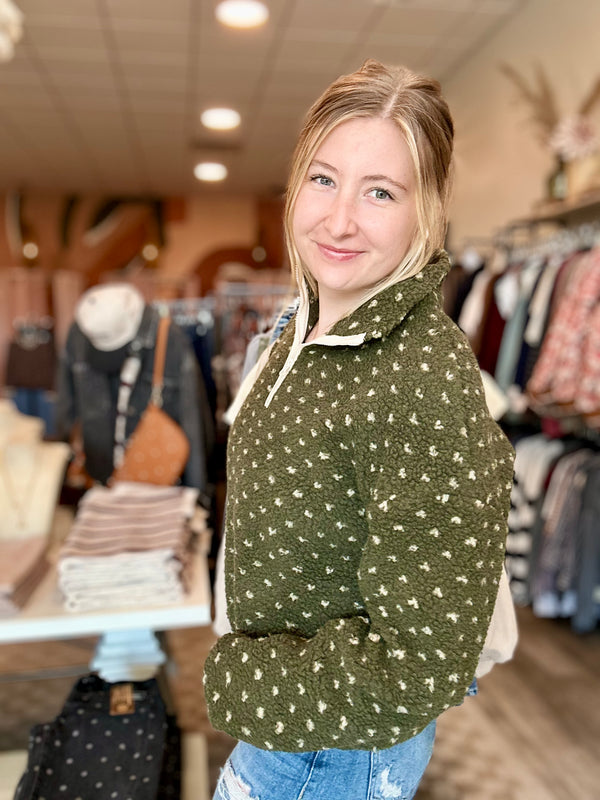 Rylee Sherpa Pullover-Double Zero-R3vel Threads, Women's Fashion Boutique, Located in Hudsonville, Michigan
