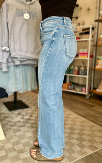 Blaire Ankle Wide Denim-Risen-R3vel Threads, Women's Fashion Boutique, Located in Hudsonville, Michigan