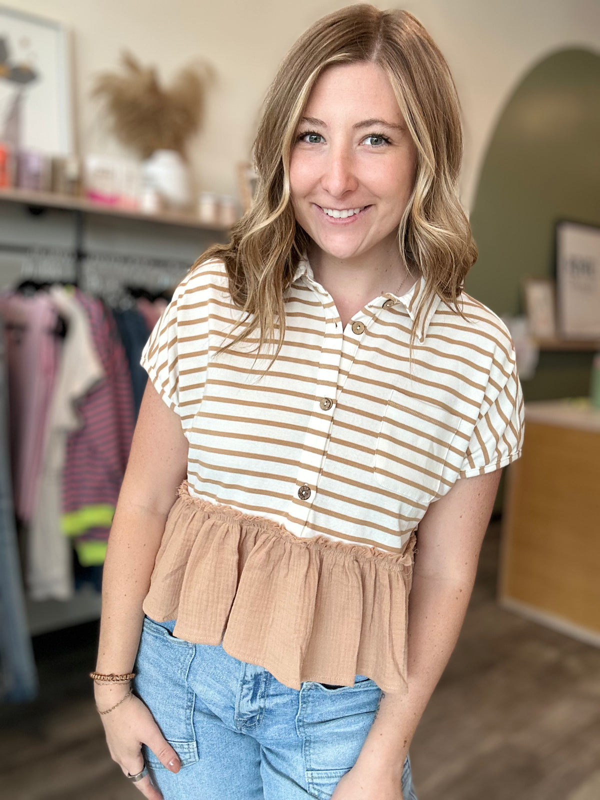 Taya Top-gilli-R3vel Threads, Women's Fashion Boutique, Located in Hudsonville, Michigan