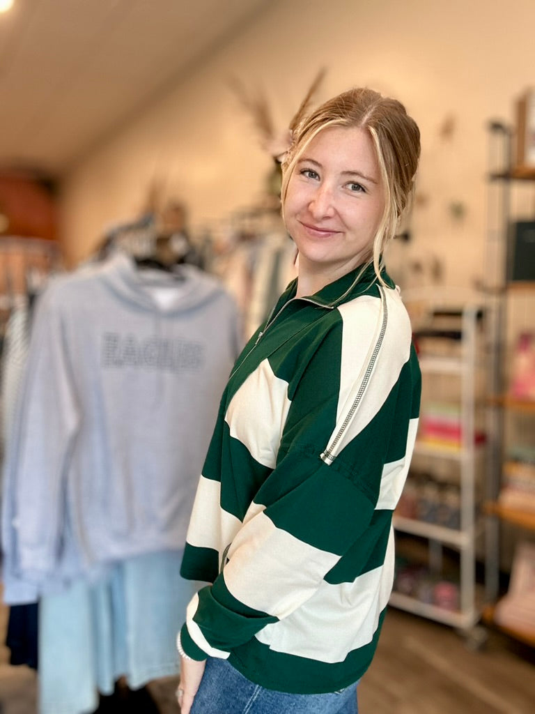 Dakota Pullover-Blu Pepper-R3vel Threads, Women's Fashion Boutique, Located in Hudsonville, Michigan