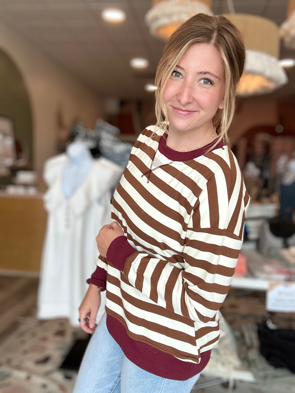 Kenna Pullover-Hem & Thread-R3vel Threads, Women's Fashion Boutique, Located in Hudsonville, Michigan