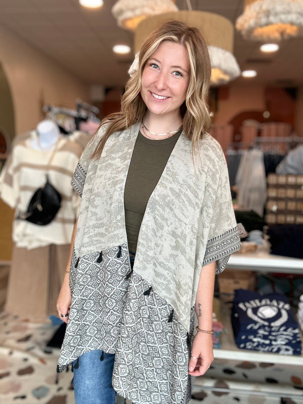 Jessi Kimono-Leto Accessories-R3vel Threads, Women's Fashion Boutique, Located in Hudsonville, Michigan