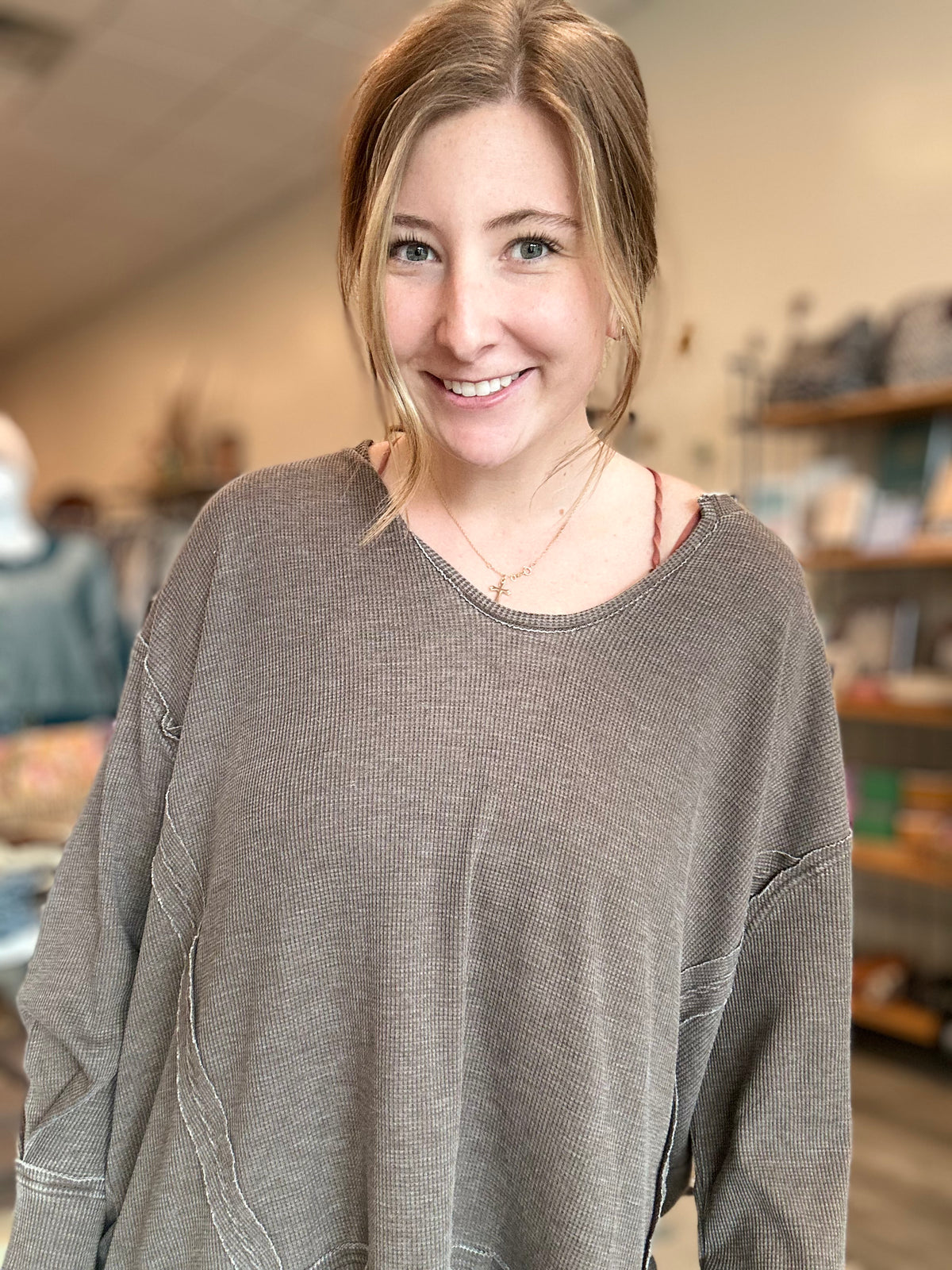 Rose Longsleeve-mono b-R3vel Threads, Women's Fashion Boutique, Located in Hudsonville, Michigan