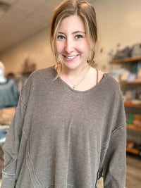 Rose Longsleeve-mono b-R3vel Threads, Women's Fashion Boutique, Located in Hudsonville, Michigan