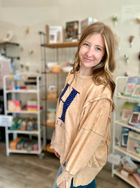 Washed Eagles Pullover-r3velthreads-R3vel Threads, Women's Fashion Boutique, Located in Hudsonville, Michigan
