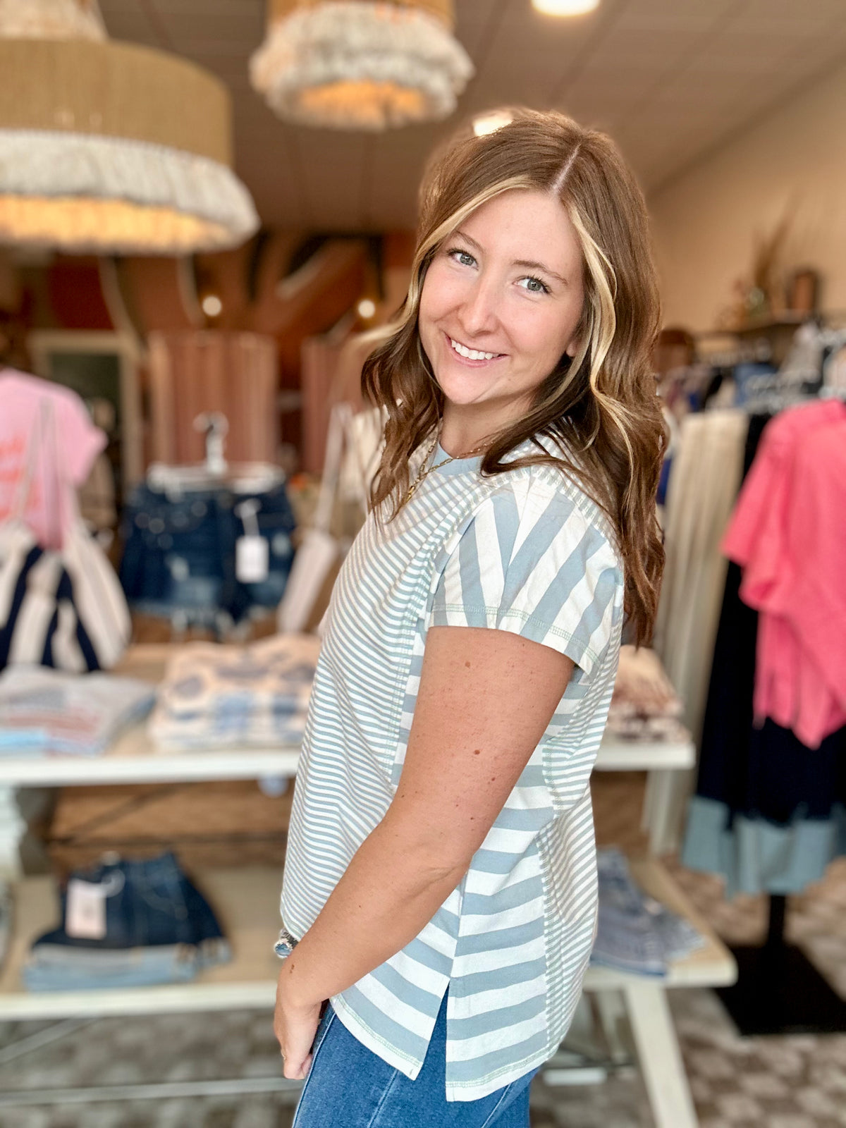 Lisa Top-Doe & Rae-R3vel Threads, Women's Fashion Boutique, Located in Hudsonville, Michigan