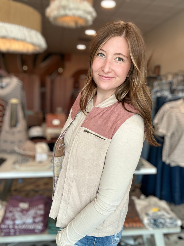 Corrine Vest-Hem & Thread-R3vel Threads, Women's Fashion Boutique, Located in Hudsonville, Michigan