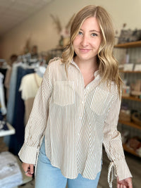 Kasey Button Down-Doe & Rae-R3vel Threads, Women's Fashion Boutique, Located in Hudsonville, Michigan