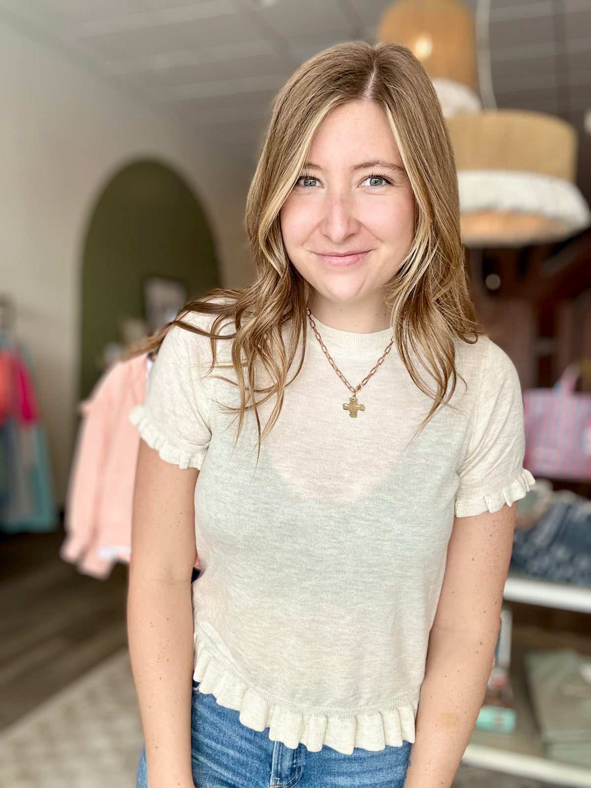 Lacey Top-Bluivy-R3vel Threads, Women's Fashion Boutique, Located in Hudsonville, Michigan