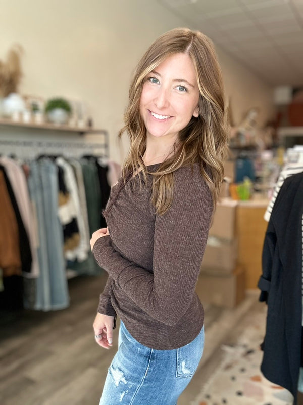 Kristy Top-Doe & Rae-R3vel Threads, Women's Fashion Boutique, Located in Hudsonville, Michigan