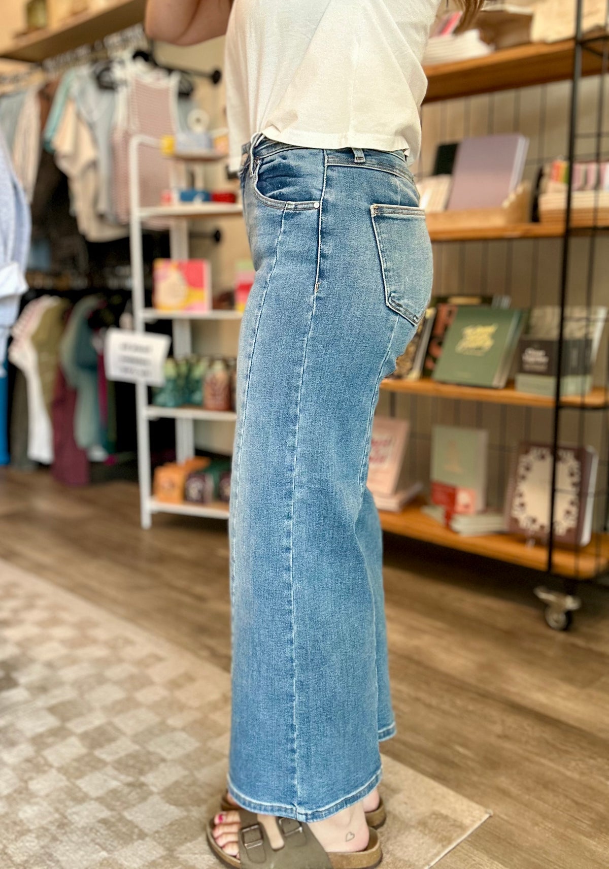 Julia Step Hem Jean-Risen-R3vel Threads, Women's Fashion Boutique, Located in Hudsonville, Michigan
