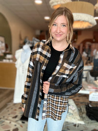Lena Flannel-Aemi + Co-R3vel Threads, Women's Fashion Boutique, Located in Hudsonville, Michigan
