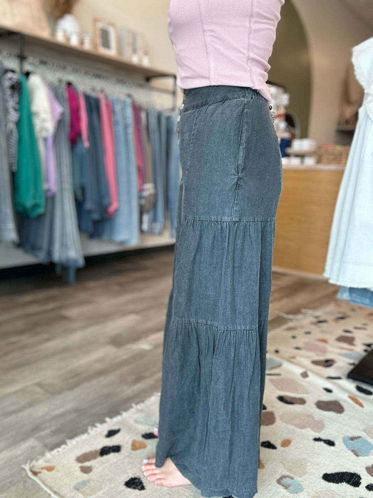 Wren Flowy Pant-mustard seed-R3vel Threads, Women's Fashion Boutique, Located in Hudsonville, Michigan
