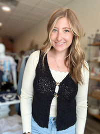 Stella Vest-Blu Pepper-R3vel Threads, Women's Fashion Boutique, Located in Hudsonville, Michigan